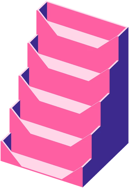 Five-tier N64 stand